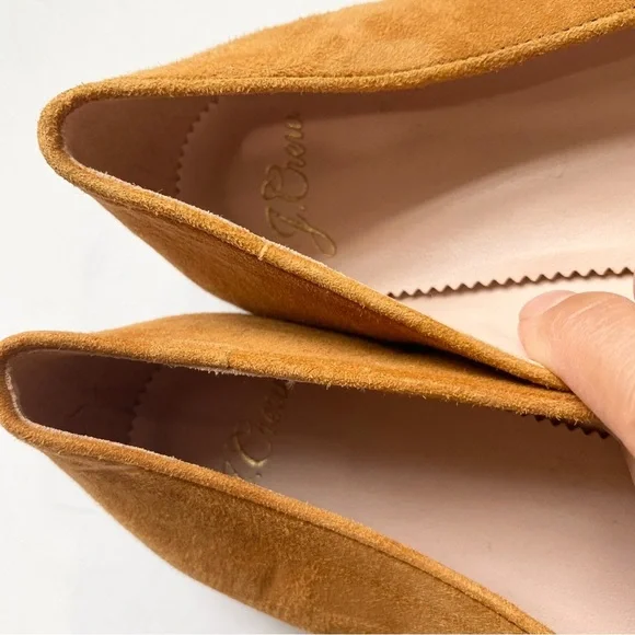 Jcrew Suede Smoking Loafers Roasted Cider Beige